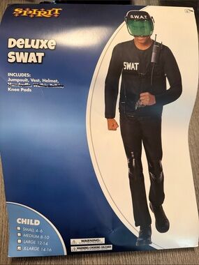 Spirit Deluxe SWAT Costume with Green Visor